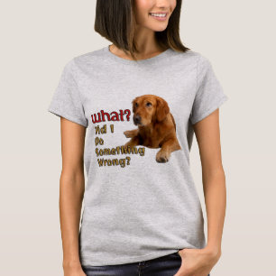 Camiseta Fiz Algo Errado No Design De Cachorro Super Bonito