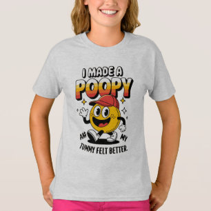Camiseta Fiz um Design de cartoon de T-Shirt engraçado