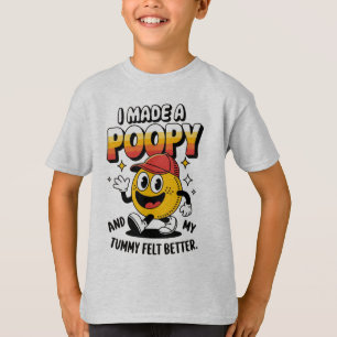 Camiseta Fiz um Design de cartoon de T-Shirt engraçado