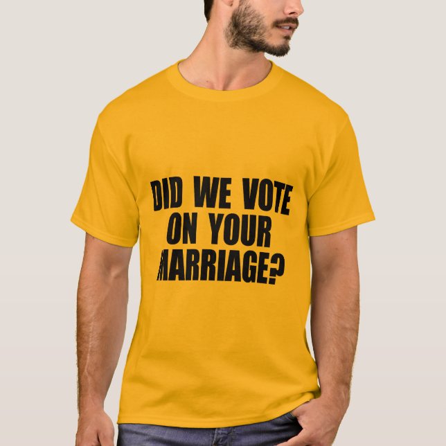 CAMISETA FIZEMOS NÓS VOTAMOS EM SEU CASAMENTO (Frente)