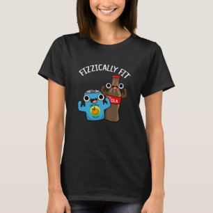 Camiseta Fizicamente Ajustado Engraçado Fizzy Cola Pun Dark