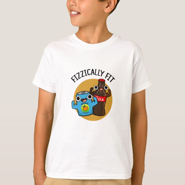 Camiseta Fizzy Cola Pun Fizzy Ajustado Engraçado (Frente)