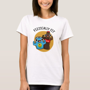 Camiseta Fizzy Cola Pun Fizzy Ajustado Engraçado