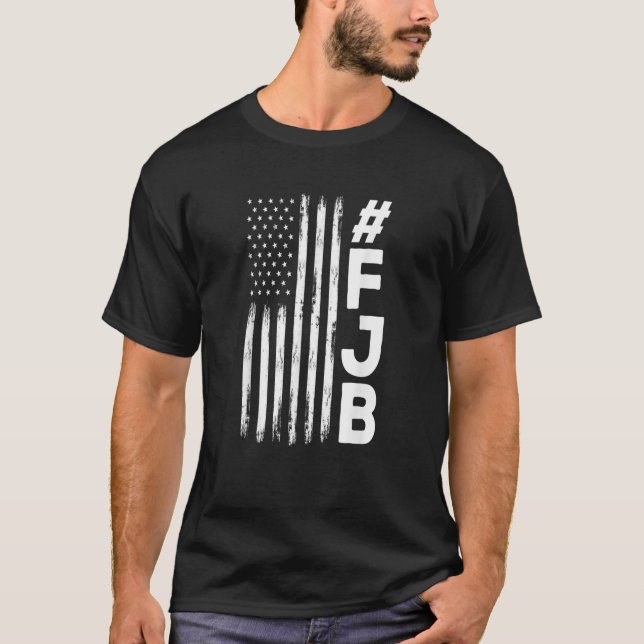 Camiseta FJB Pro América Bandeira em Dificuldade dos EUA F  (Frente)