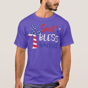 Camiseta Fla Americana Religiosa Cristã da América deus abe