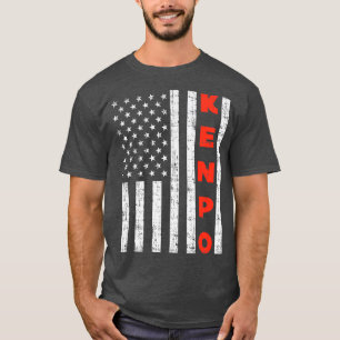 Camiseta Flag American Kenpo Vintage Patriotic Kempo Gift