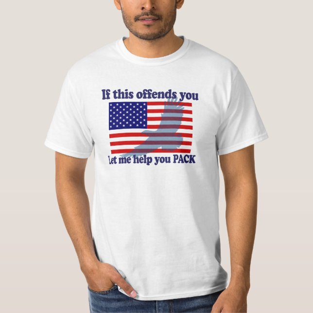 Camiseta Flag & Eagle Patriot - EUA Flag (Frente)