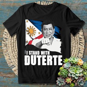 Camiseta Flag Filipinas I Stand with Duterte