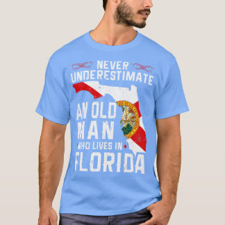 Camiseta Flag Florida Home Old Man Flo Grown