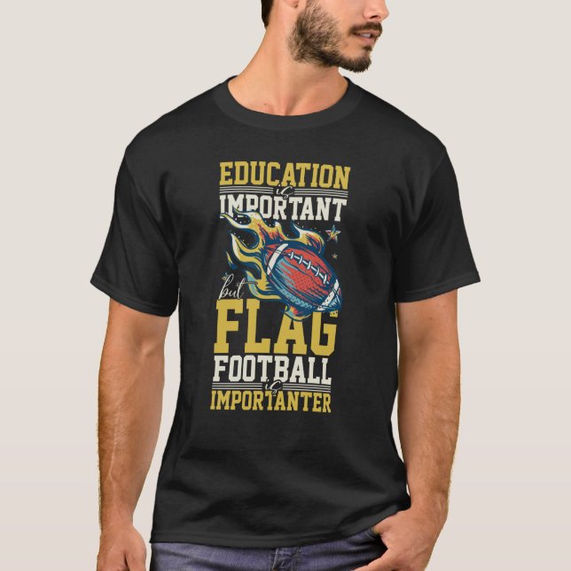 Camiseta Flag Football Game American Player Field Flags  10 (Frente)