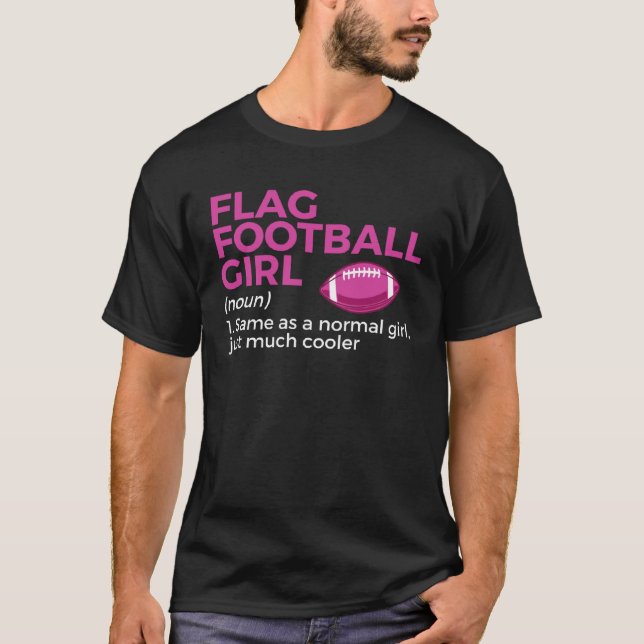 Camiseta Flag Football Girl Definition (Frente)