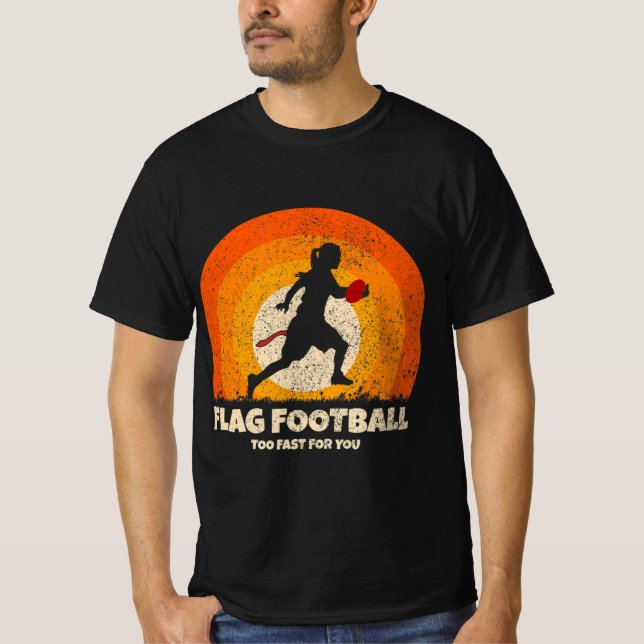 Camiseta Flag Football Girl Women Fast for you on Flag Foot (Frente)