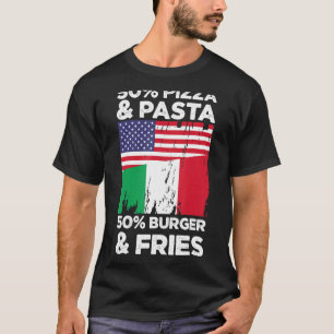 Camiseta Flag Itália 50 Pizza & Pasta 50 Burger & Fr