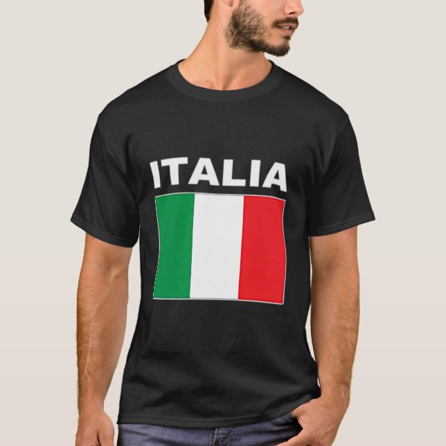 Camiseta Flag Italia Hoodie Pocket Flags Itália Hooded Ital (Frente)