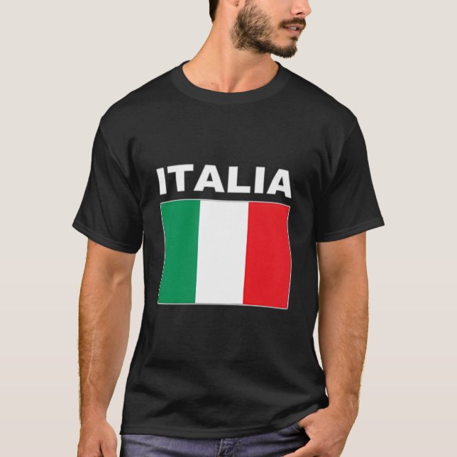 Camiseta Flag Italia Pocket Flags Italy Italian Jacket (Frente)