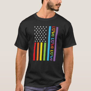 Camiseta Flag Love Pride Love Rainbow Tolerance Respeito Lg