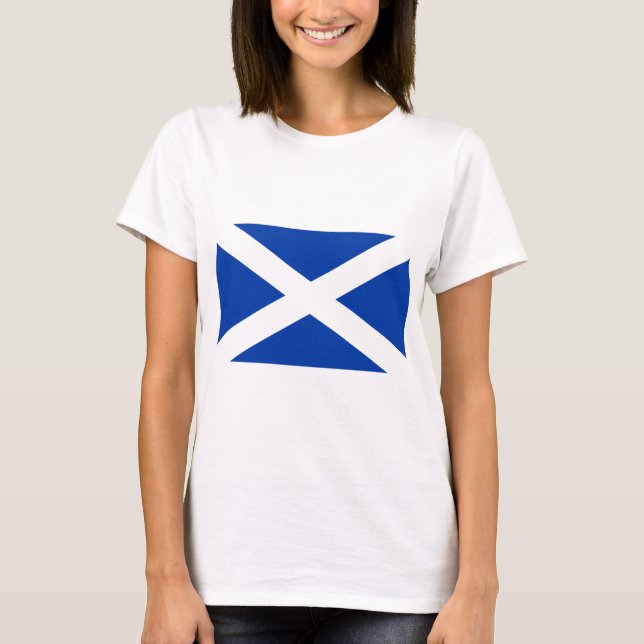 Camiseta Flag of Scotland Saltyre - High Quality Image (Frente)