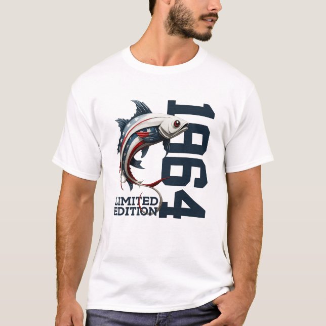 CAMISETA FLAG VINTAGE 1964 FISHING (Frente)