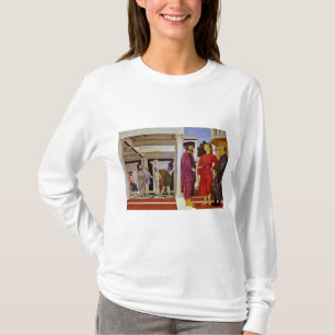 Camiseta Flagellation do cristo por Piero della Francesca