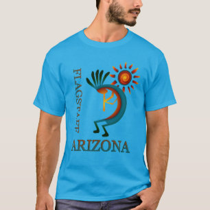 Camiseta Flagstaff Arizona Kokopelli com Sun Teal