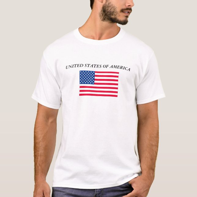 Camiseta flagus, os ESTADOS UNIDOS DA AMÉRICA (Frente)