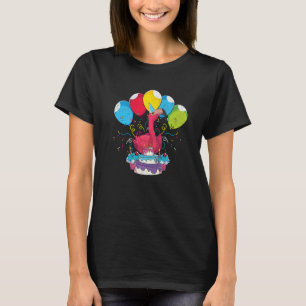 Camiseta Flam rosa-Festa de aniversário de aves do zoológic