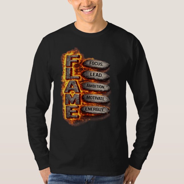 Camiseta FLAME Motivation Graphic Men's T-Shirt  (Frente)
