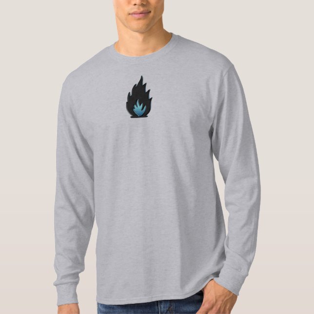 Camiseta Flame preto e azul (Frente)