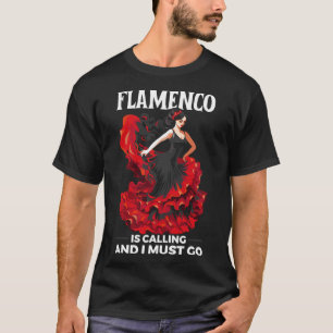 Camiseta Flamenco Dançando Espanha de Dançarino Espanhol Fl