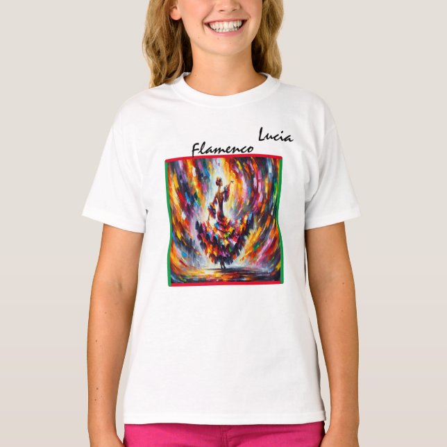 Camiseta Flamenco Dancer Girl (Frente)