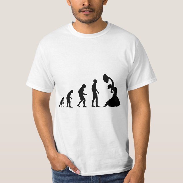 Camiseta Flamenco Evolution Dance Spain Espana Men And Wome (Frente)
