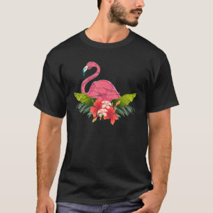Camiseta Flami Rosa-Rosa Pássaro Tropical Zoológico