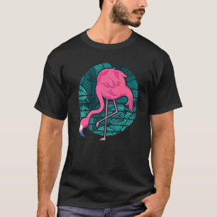 Camiseta Flami Tropical Rosa Tropical de Pássaro Animal Exó