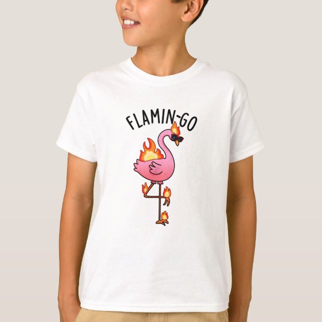 Camiseta Flamin-go Funny Flamingo Pun (Frente)