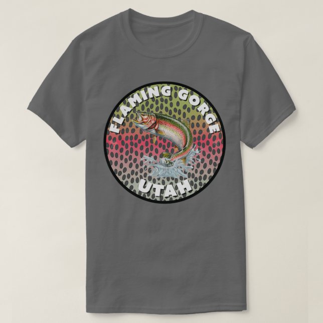 Camiseta Flaming Gorge Fly Fisheries Utah T (Frente do Design)