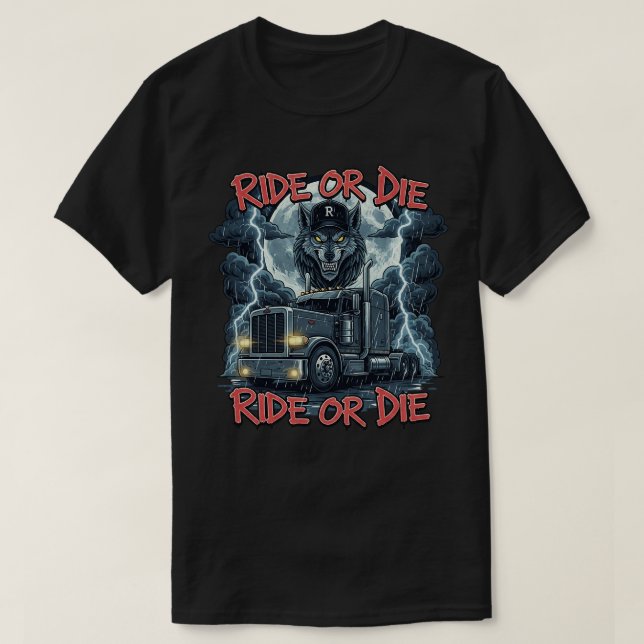 Camiseta Flaming Highway Skull Vetor Design (Frente do Design)