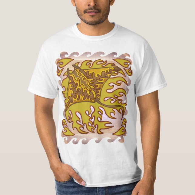 Camiseta Flaming Manta Ray (Frente)