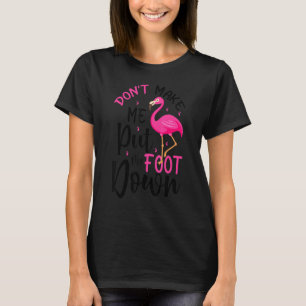 Camiseta Flamingo Acalma O Rebanho Humorístico Amante De Pá