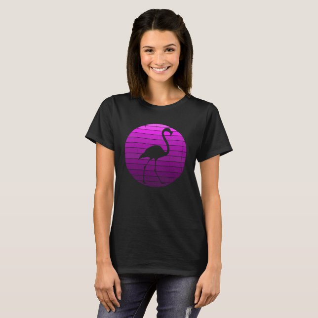 Camiseta Flamingo Animal Tropic, Rosa (Frente Completa)