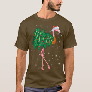 Camiseta Flamingo, Árvore de Natal Engraçado, Xmas Light