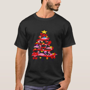 Camiseta Flamingo Árvore de Natal - Natal Santa Claus