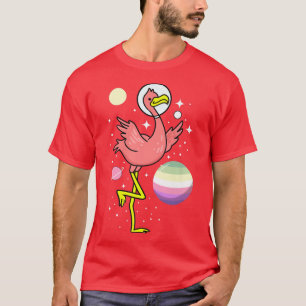 Camiseta Flamingo Astronaut Genderfae Pride