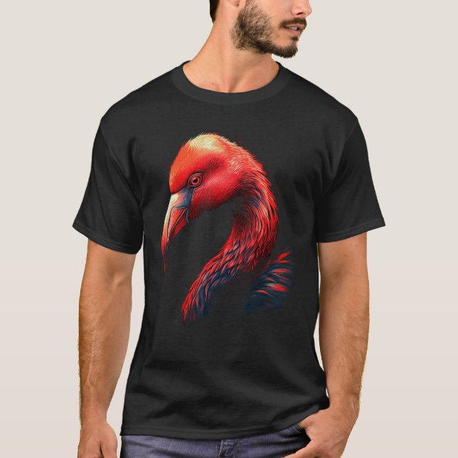 Camiseta Flamingo  Ave Animal Flamingo (Frente)