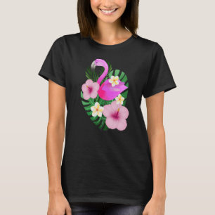 Camiseta Flamingo, belíssima arte flaminga feminina
