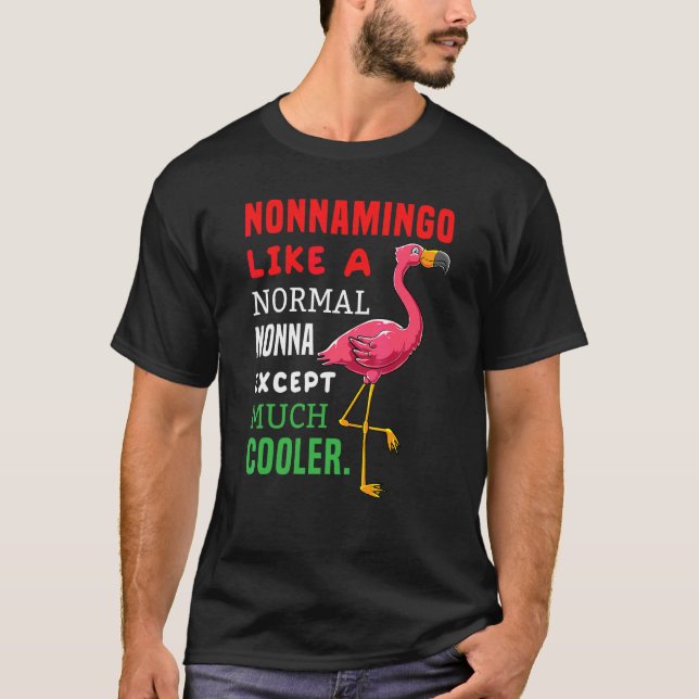Camiseta Flamingo Bird Definition Para A Mãe Não Italiana T (Frente)