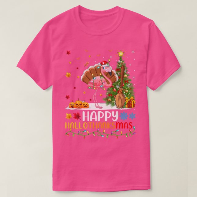 Camiseta Flamingo Bird Lover Funny Happy Flamingo Hello Tha (Frente do Design)