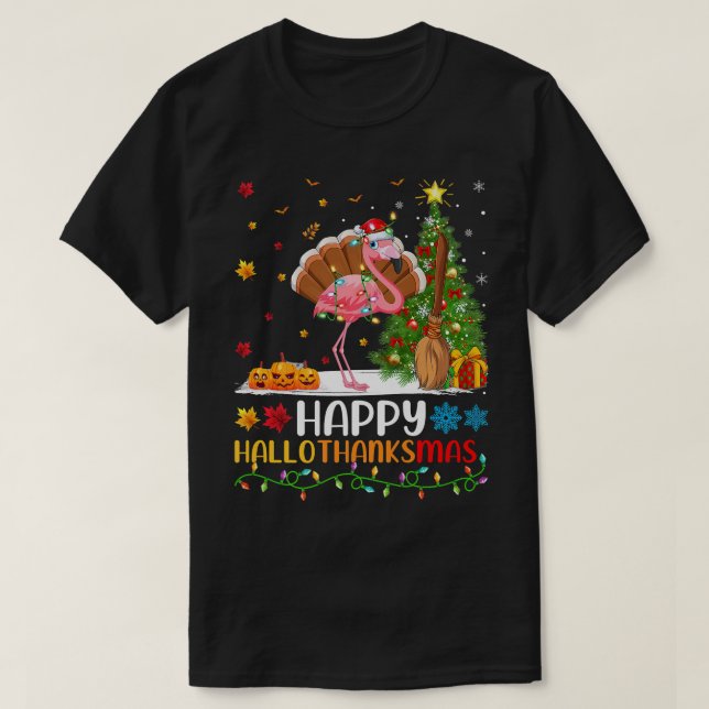 Camiseta Flamingo Bird Lover Funny Happy Flamingo Hello Tha (Frente do Design)