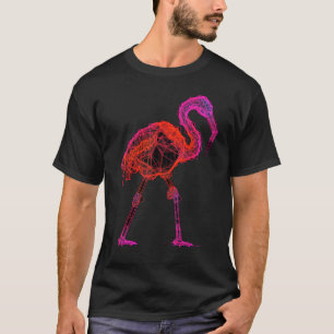 Camiseta Flamingo Bird Trabalho de arte Flamingo