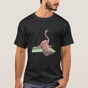 Camiseta Flamingo Bird Yoga Meditação de Dose Zen Exe
