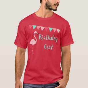Camiseta Flamingo Birthday, Decor Flamingo, Partido Flaming